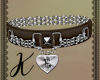 Chained brown E collar