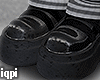 Noir Striped Cozy Boots