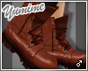 [Y] Brown Leather Boot M