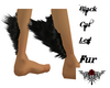 Black Cat Leg Fur