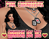 Carnations Dog Tags