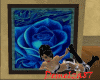 Blue Rose Framed