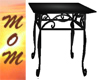 MOM Blk Mtl End Table