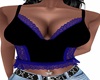 Black Blue Lace Tank