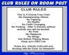 CLUB RULES ON ROOM POST