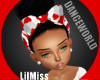 LilMiss Red Camo Bow