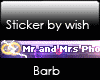Vip Sticker Mr and Mrs P