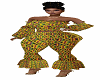 African Ruffle Pants XXL