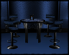 Black/Blue Club Table