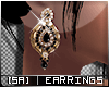 SA| Black Gold Earrings