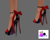 bow heels red