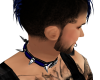 Blue Spiked Collar