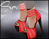 *S Candy Heels Red