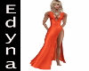 Orange  Elegant Dress