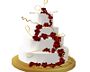 wedding cake w/ roses