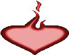 Flamed Red Heart