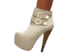 Creamy Beige Ankle Boots