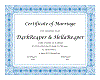 Wedding Certificate