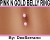 PINK N GOLD BELLY BAR