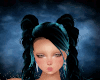 A/ Teal black braids