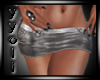 [Y] Skirt Leather Silver