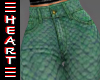 Jeans Snakeskin Green