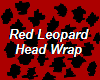 Red Leop Head Wrap
