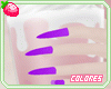 !Long Nails Purple