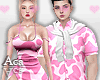 Couple Pink Cow M