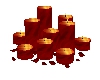 Red Vertex Candles