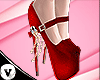 (V) heels shoes red/06