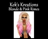Blonde & Pink Rimes