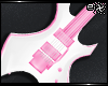 . pink electric guitar