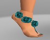 blue flower feet