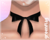 â¡ bow choker | black