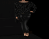 outfit black léopard