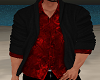 Black+Red Male Top