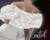 K| Peaky White Fur Wrap