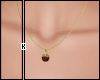 Ball Necklace Dard Red