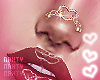 Gold Heart Chain Nose