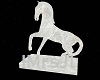 Old Marble Horse Statue