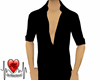 Black Open Dress Shirt