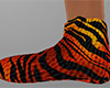 Orange Tiger Stripe Slippers 2 (F)