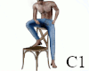 Chair Poses Male Avatar