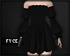 ♥ Black Puff Dress.