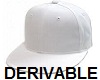 White fitted hat