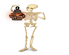skeleton holding lanter