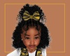 Kids Camo Bow Wavy Black