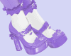 CA Purple Bunny Heels