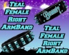 Teal (F) R ArmBand